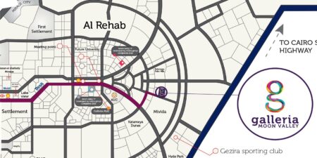 موقع كمبوند جاليريا مون فالي التجمع الخامس