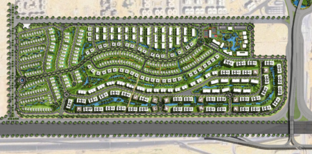 Architectural design in The Crest New Cairo Compound