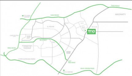 Trio Gardens Compound Location in New Cairo