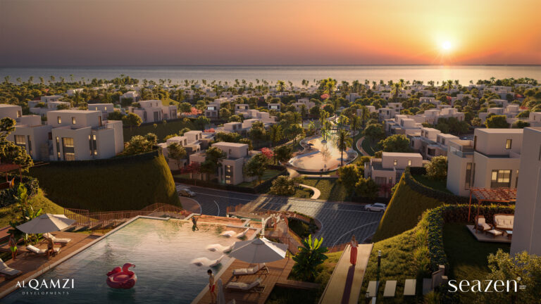 مساحات خضراء في قرية سيزن الساحل الشمالي Seazen North Coast