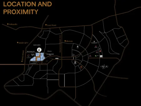 Map of Golden Hub Mall Fifth Settlement