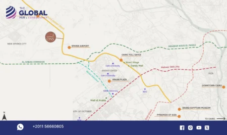 Location of Ons New Zayed Compound