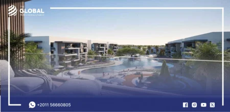 View of the apartments of the True Compound, New Cairo