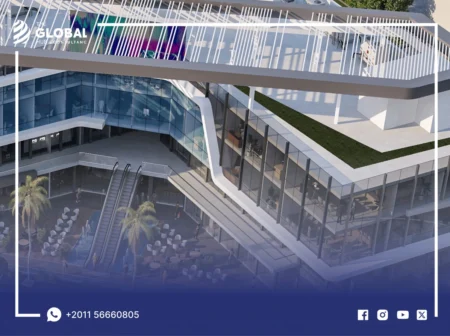 صميم معماري عصري لمول ارتيا القاهرة الجديدة بواجهات زجاجية بانورامية