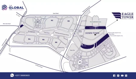 Location of Eagle Tower Mall New Capital