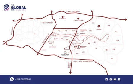 Location of Armonia Walk Mall New Capital