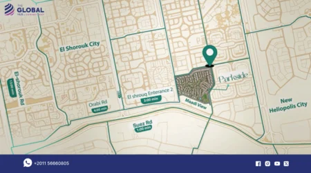 Location of Parkside Compound El Shorouk City